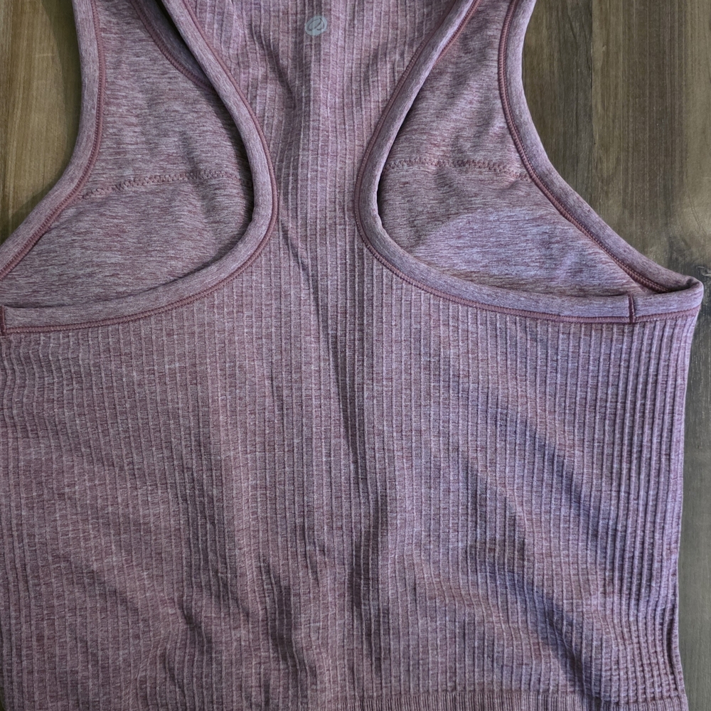 Women's Ribbed Pink Tank Top - Picture 2 of 2